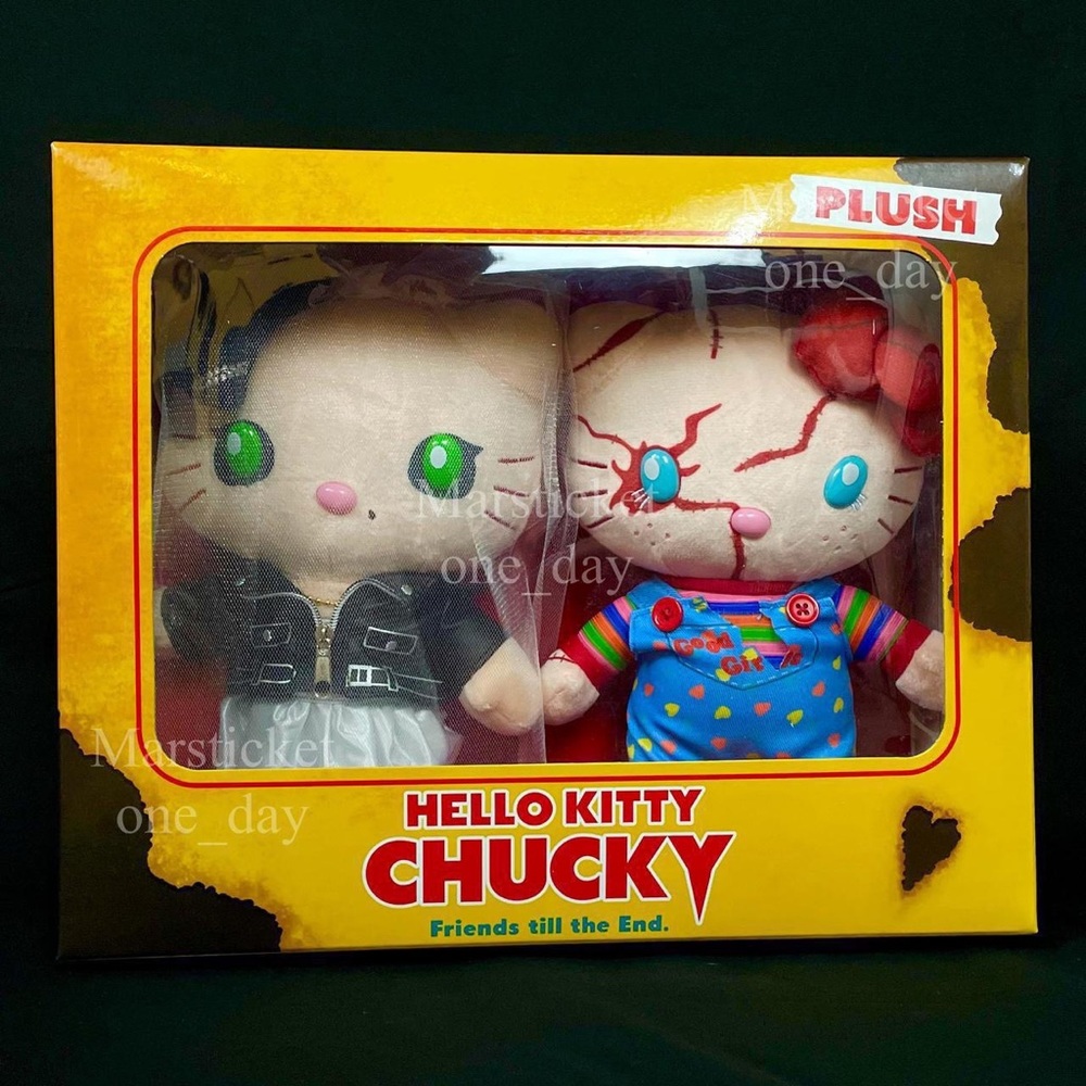 Hello Kitty Chucky's Plush Doll Toy Chucky & Tiffany Plush Doll in box